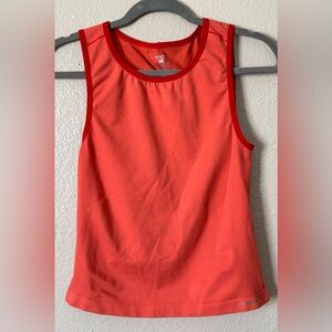 Patagonia Women’s Sz.L Orange Capilene Cool  Daily Trail Tank Hiking Workout